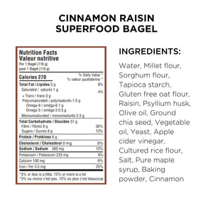 Cinnamon Raisin Superfood Bagel Box