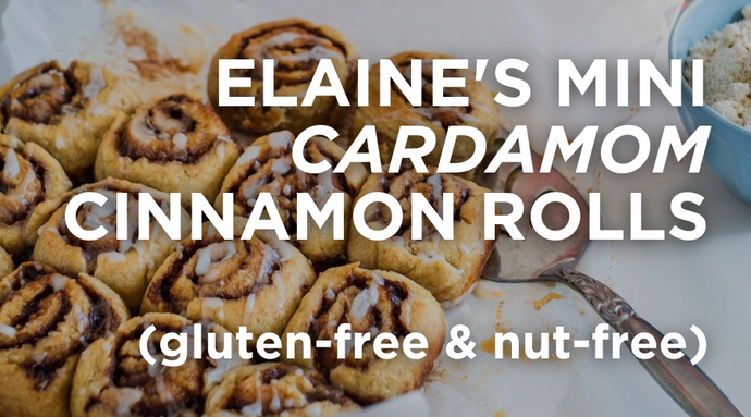 Elaine's Mini Cardamom Cinnamon Rolls (gluten-free & nut-free)