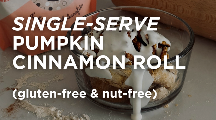 Single-Serve Pumpkin Cinnamon Roll (gluten-free & nut-free)