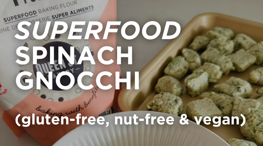 Superfood Spinach Gnocchi (gluten-free, nut-free, vegan)