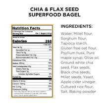 Load image into Gallery viewer, Chia and Flax Seed Superfood Bagel
