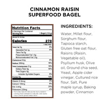 Load image into Gallery viewer, Cinnamon Raisin Superfood Bagel
