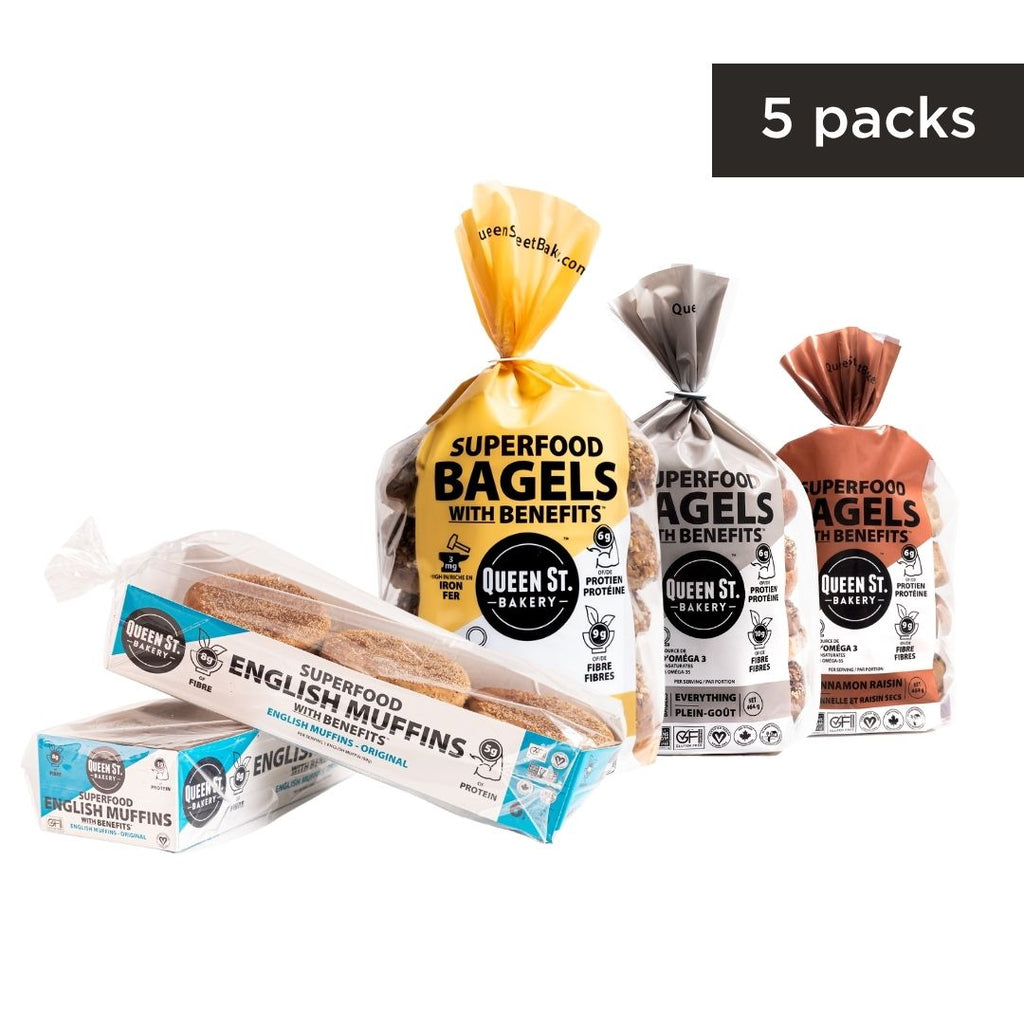 Mixed Bagels + English Muffins Box