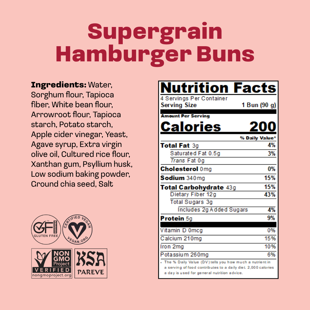 Supergrain Hamburger Buns